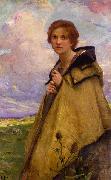 Charles-Amable Lenoir La Bergere oil painting on canvas